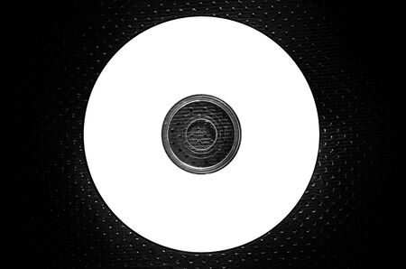 a CD on texture background white-blank-blankの写真素材