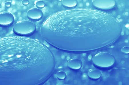 close up of water drop - dark blueの写真素材