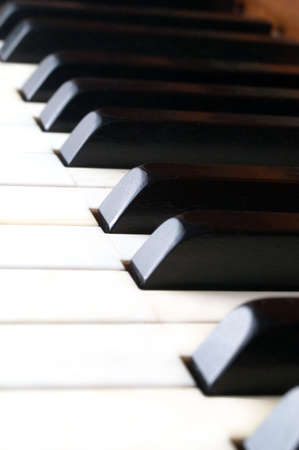 Black and white classic piano keys