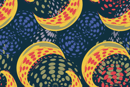 Art vector seamless pattern with Vibrant Rebellion