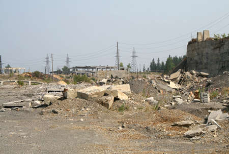 Concrete debris