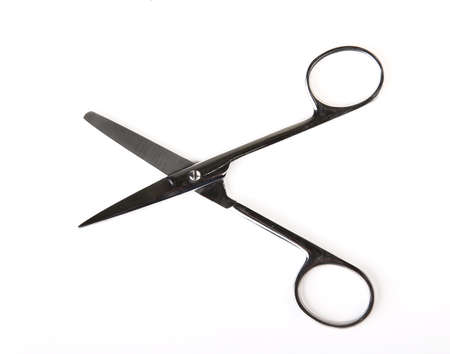 Scissors isolated on white backgroundの写真素材