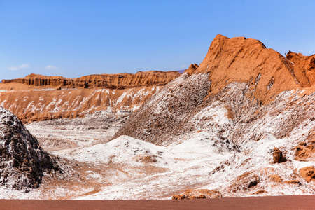 The Moon Valley (Valle de la Luna) in the Atacama desert