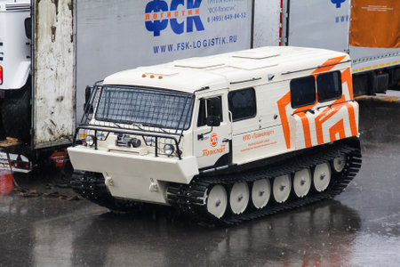 Ufa, Russia - May 24, 2019: Passenger off-road vehicle TTM-3 PS-01 presented at the annual motor...