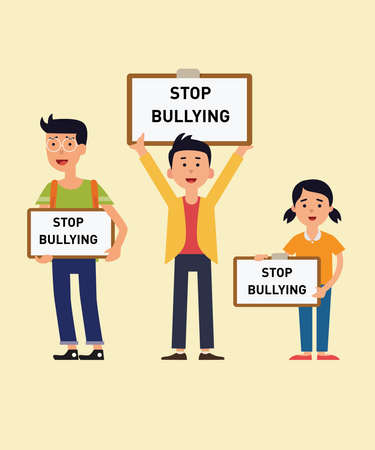 Stop bullying vectorのイラスト素材
