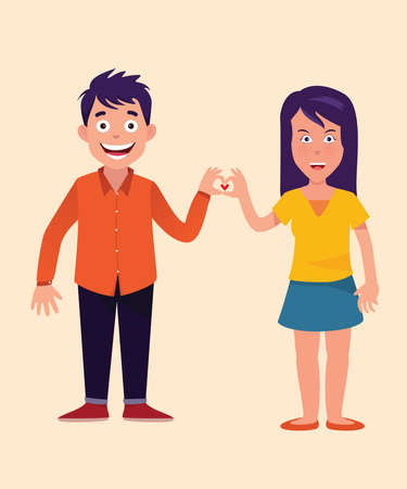 love coupleのイラスト素材