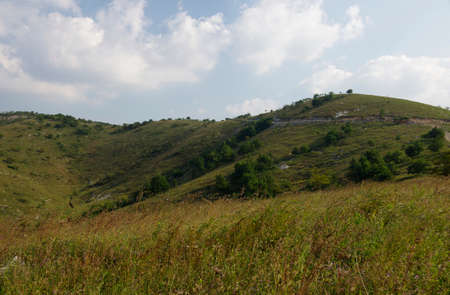 Valley skyの写真素材