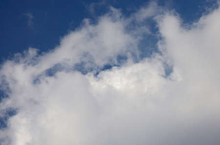 Blue sky and white cloudsの写真素材