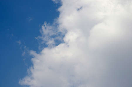 Blue sky and white cloudsの写真素材