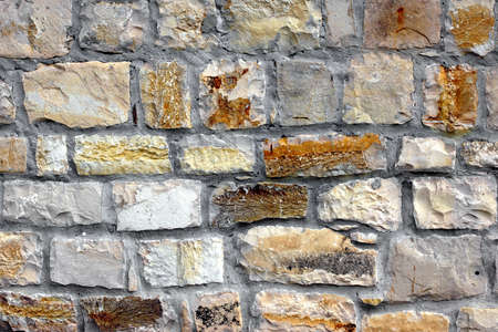 Natural Stone Wall Mosaic Background