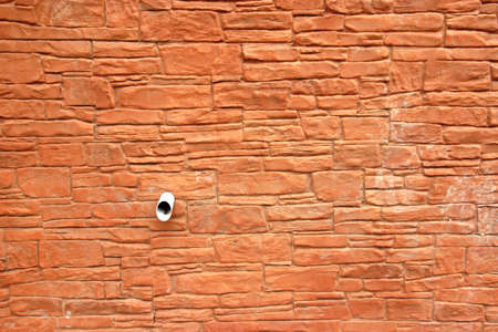 Red Vintage Brick Wallの写真素材