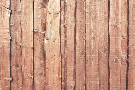 Natural Rough  Wooden Wall Or Fence Planks,  Wood Closeboard Texture, Overlapped Timber Boards Weathered Panel, Background Or Texture With Copy Spaceの写真素材