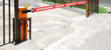 Automatic Rising Arm Or Drop Barrier. Boom Barrier. Intelligent Straight Pole Barrier. Car Parking...
