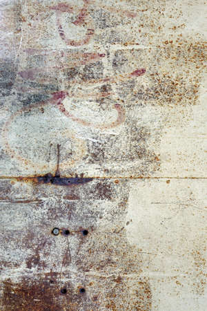 Old Rust Eroded Metal Iron Decay Crumpled Sheet Isolated Vertical Background. Weathered Iron Rusty...