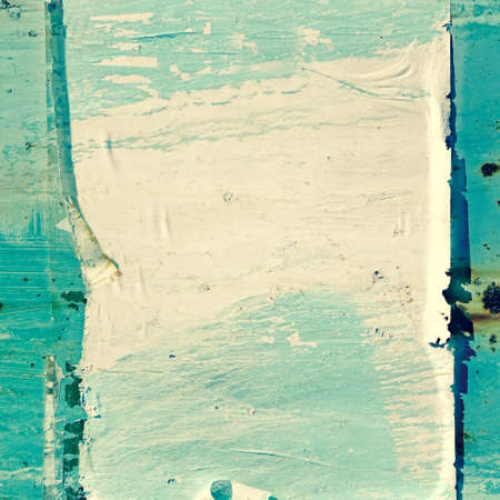 Crumpled Creased Paper and Torn Posters Frame Texture or Background. Urban Old Wall with Scratched...
