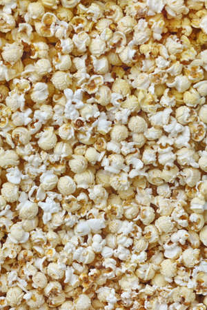 Fresh Salt Popcorn Texture Background