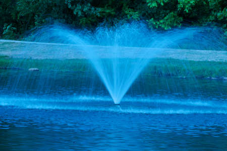 Blue Fountainの写真素材