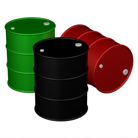 Barrels, isolated on white background.  3D render.の写真素材