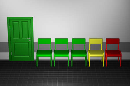 Concept - bureaucracy. 3D render.