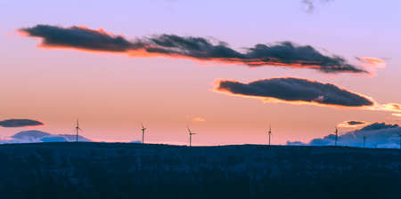 Wind turbinesの写真素材
