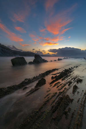 Sunset at beach Sakoneta