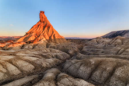 Castil de tierra in Las Bardenasのeditorial素材