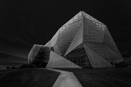 Futuristic view of the modern buildings in Parque Tecnologico de Alava.の写真素材