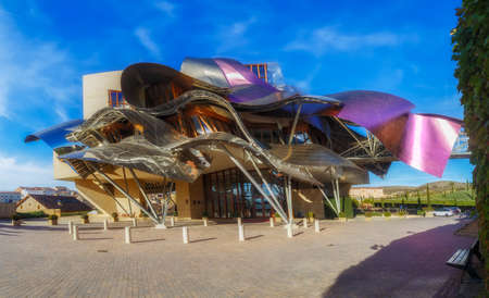 Marques de Riscal Hotel, a Frank Ghery building in Elciego, Spain, on March 2018のeditorial素材