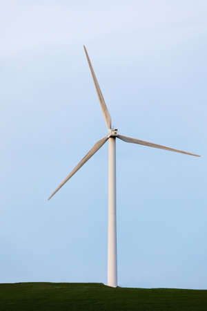 Windmill, windfarm at La brujula in Burgos, Spain