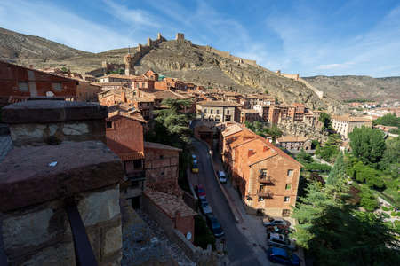 Albarracin historic medieval village in Teruel, Spainのeditorial素材