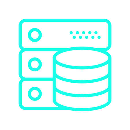 Database icon illustration designのイラスト素材