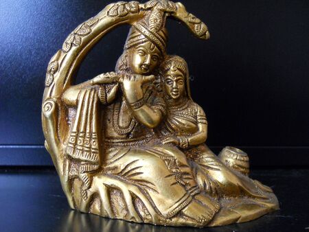 Radha-Krishna Idolの写真素材