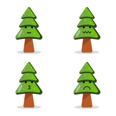 Cute icon of christmas treeのイラスト素材