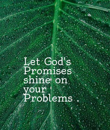 let god promises shine on your problems