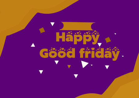 happy good friday words design attract backgroundの写真素材