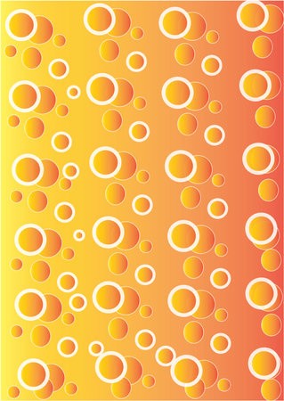 Abstract seamless circle Pattern white with brownの写真素材