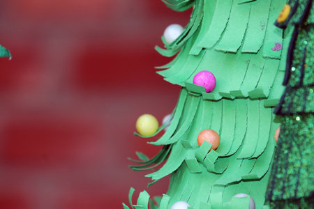 christmas decoration on the treeの写真素材