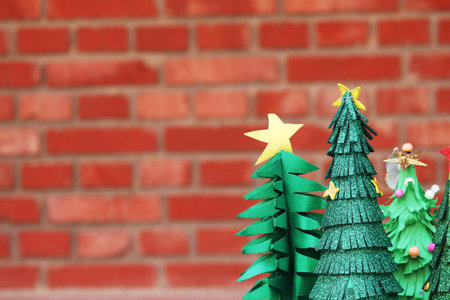 christmas tree with christmas decorationsの写真素材