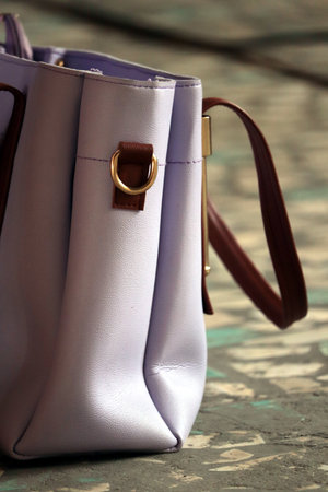 women Handbags   in the floorの写真素材