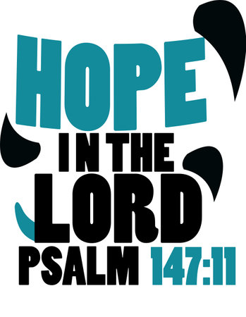 English Bible  for hope " Hope in the Lord Psalm 147 ;11 "の写真素材