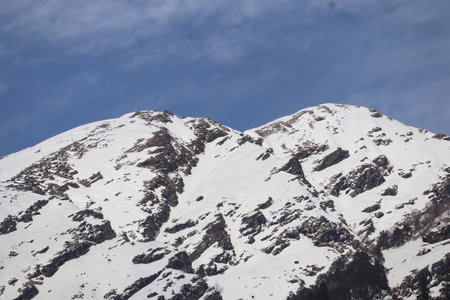 Mountains in the Pyrenees, Andorra in winter