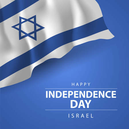 happy independence day Israel. vector illustration designのイラスト素材