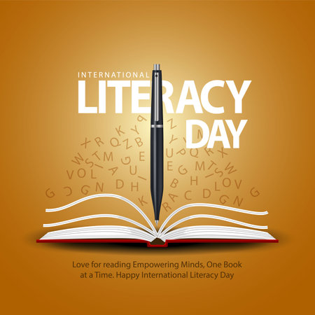 International literacy day. abstract vector illustration designのイラスト素材