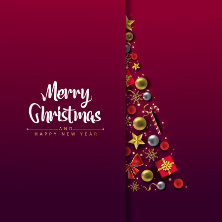merry Christmas greetings. abstract vector illustration designのイラスト素材