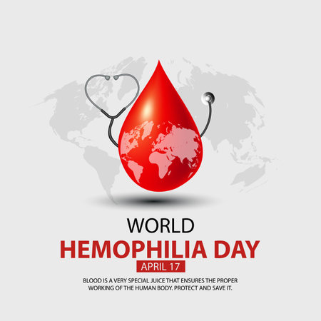 world hemophilia day. abstract vector illustration designのイラスト素材