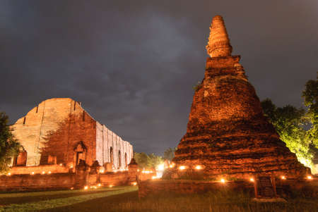 Ancient temple of Ayutthaya, Thailandの写真素材