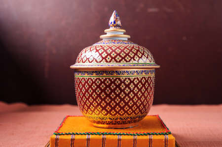 Benjarong ceramic goldの写真素材