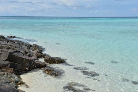 The rock beach, Thailandの写真素材