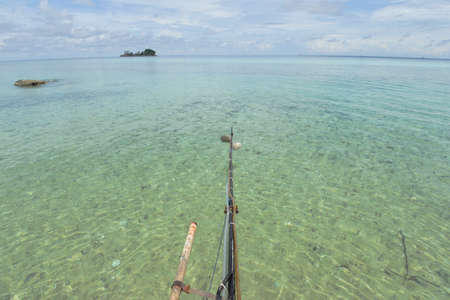 Crystal clear turquoise water at tropical Thailand beach