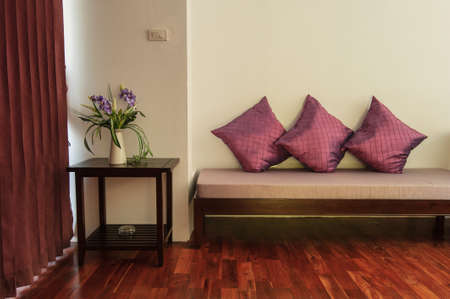 relaxation bedroom of luxury boutique hotelの写真素材